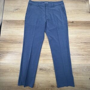 Huk Pants Mens 36x32 Blue Performance Chino Stretch Casual Fishing Outdoor Golf